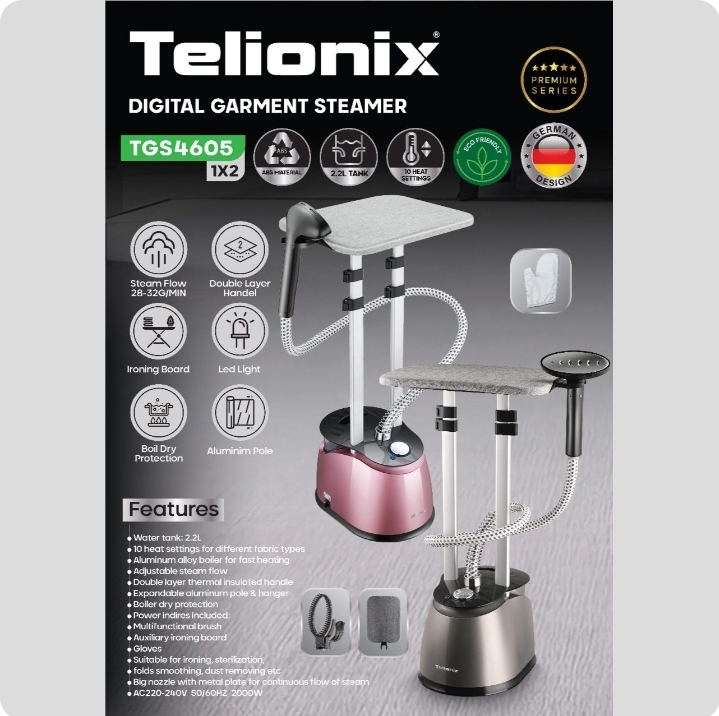اتو بخار ایستاده دیجیتال تلیونیکس مدل TGS4605